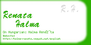 renata halma business card